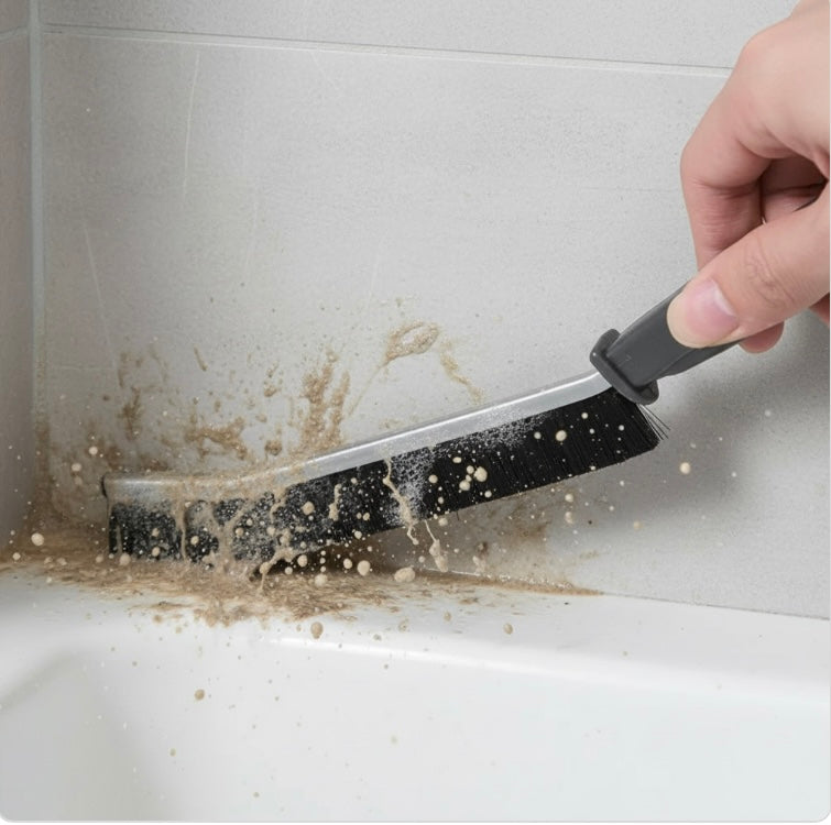 Gap Cleaning Brush Hard-Bristled Crevice Cleaning Brush for Stiff Angled Bristles Tile Bathroom Kitchen Toilet Cleaning WC Tools